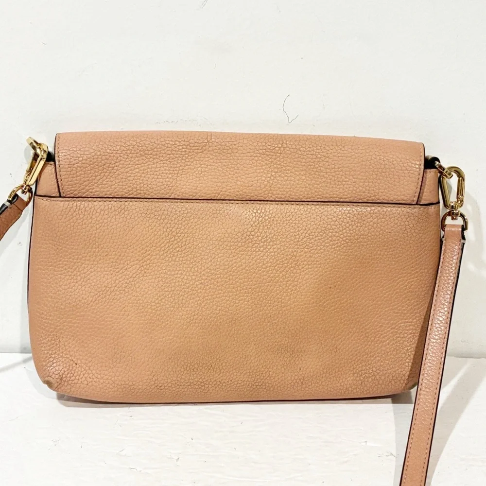 Tory Burch Salmon Pink Leather‎ Thea Fap Crossbody Bag